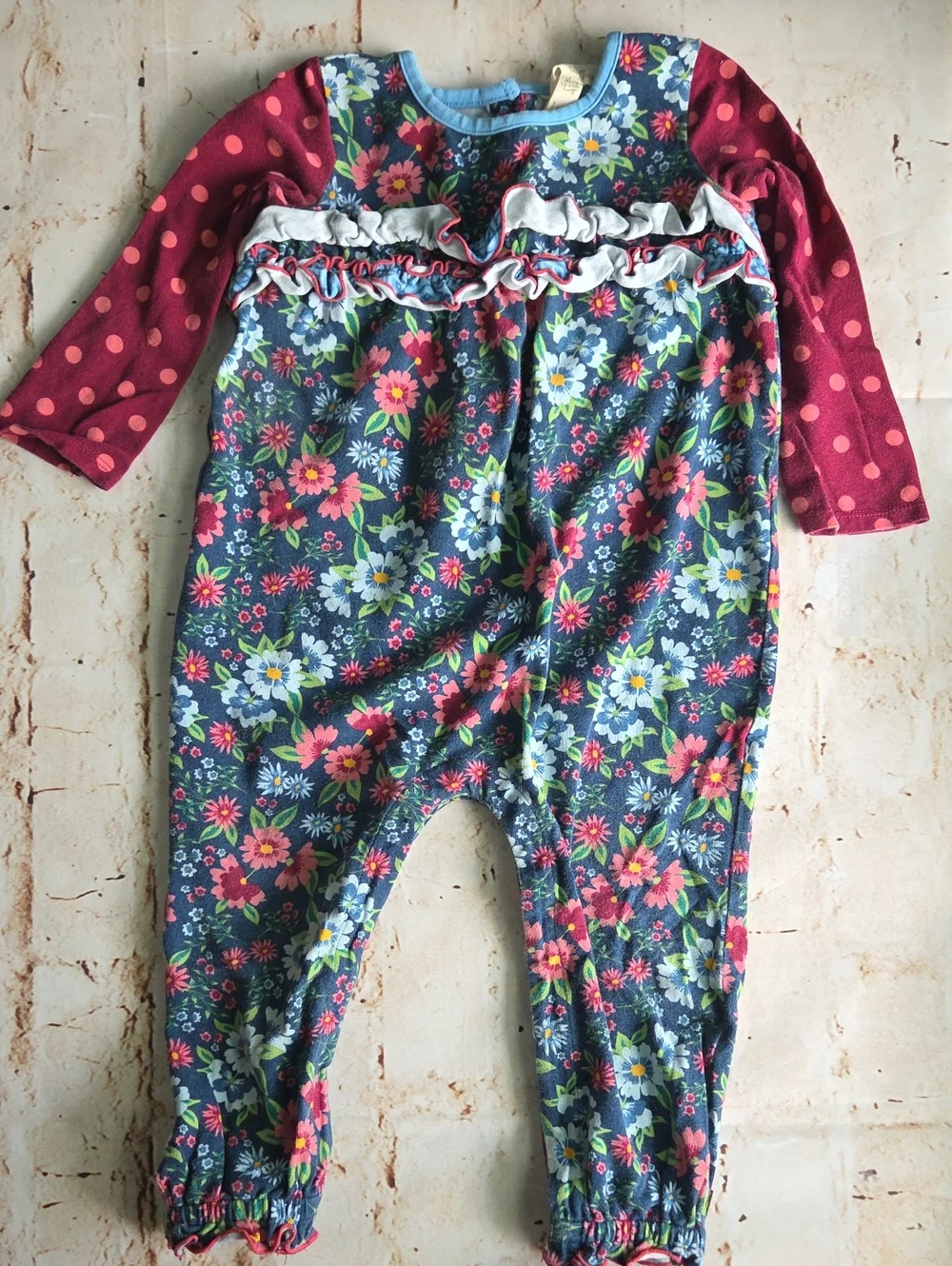 Floral Ruffle One-Piece Romper